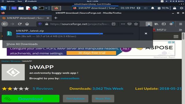 How To Bwapp Install In Vbox Into Kali Linux  Maachine .