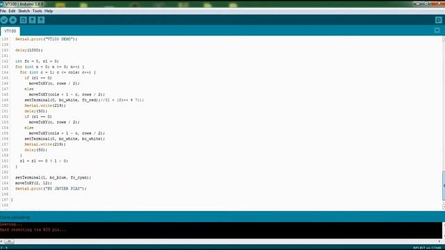 Arduino: VT100 SERIAL TERMINAL DEMO смотреть онлайн