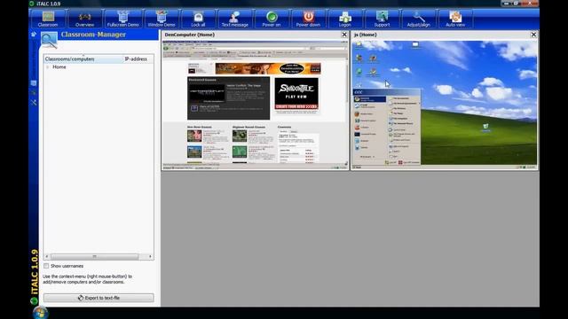 iTALC Demonstation Running on Home Network смотреть онлайн