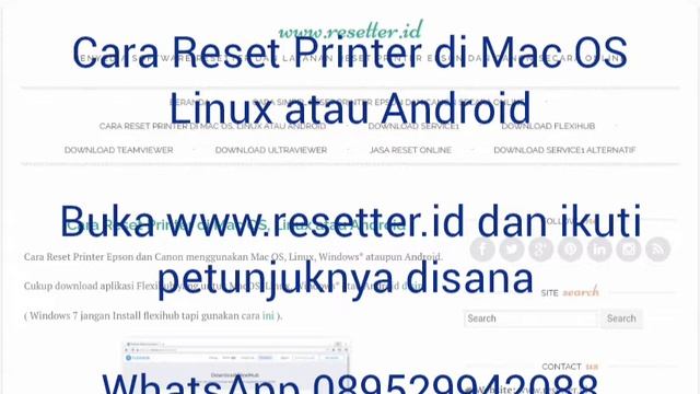 Cara Reset Printer Menggunakan MacOs atau hp android смотреть онлайн