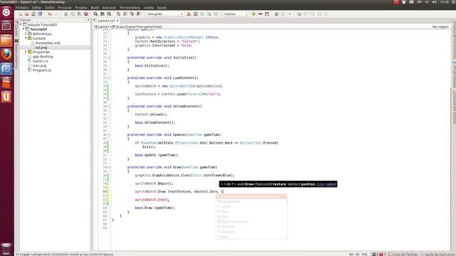 MonoGame - Tutorial 1: Assets, SpriteBatch e Content Pipeline смотреть онлайн