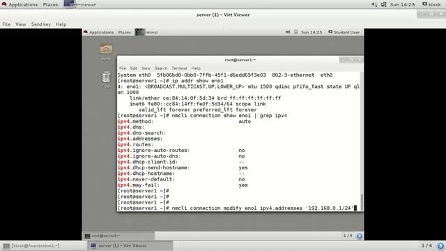 Practice Configuring iPV4 Networking SA3-Red Hat Enterprise Linux-8 смотреть онлайн