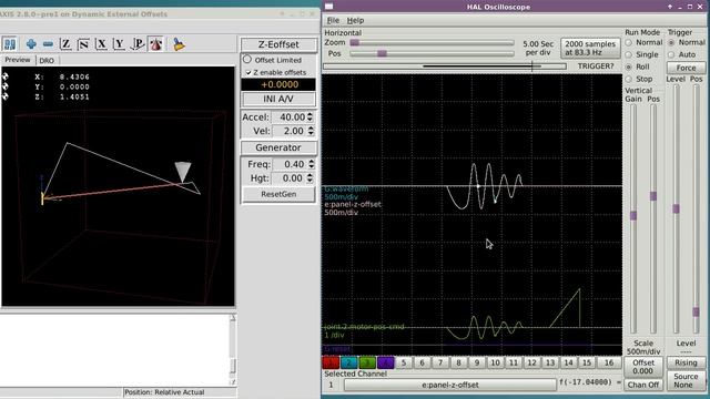 LinuxCNC dynamic external offsets смотреть онлайн