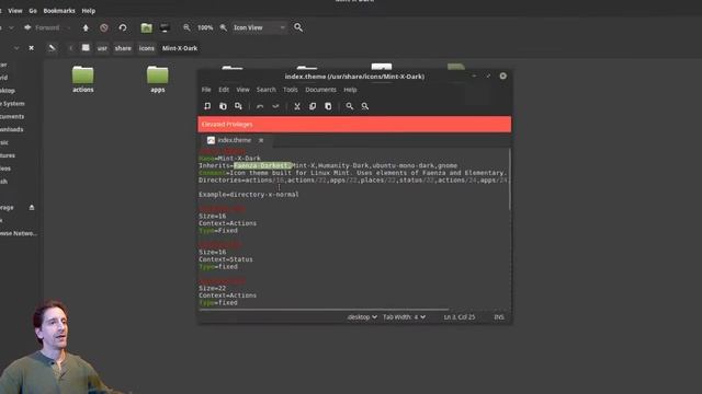 FIX for Linux Mint MATE icons dark theme смотреть онлайн