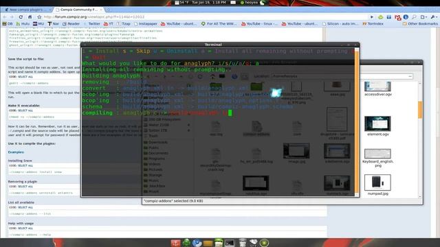 Compiz Fusion Experimental Plugins - Ubuntu 9.10 смотреть онлайн