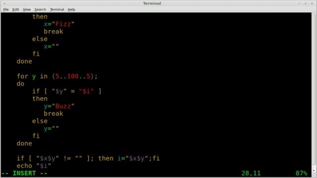 Fizz Buzz Test in BASH - Linux смотреть онлайн