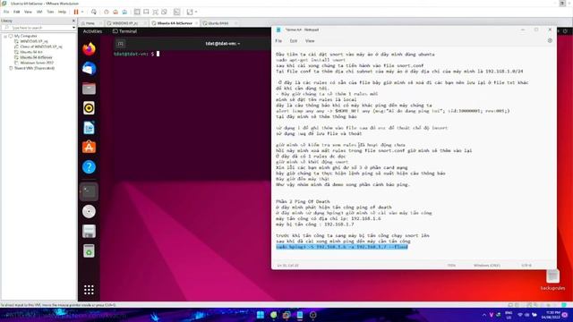 Triển khai hệ thống phát hiện xâm nhập snort ids( detect ping, ScanPort, Ping Of Death, Attact Dos) смотреть онлайн