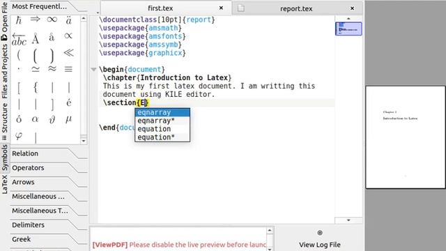 Lecture-2 How to write LATEX Document using KILE EDITOR смотреть онлайн