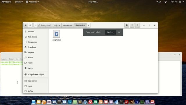 Como compilar e executar um programa em linguagem C no Linux смотреть онлайн