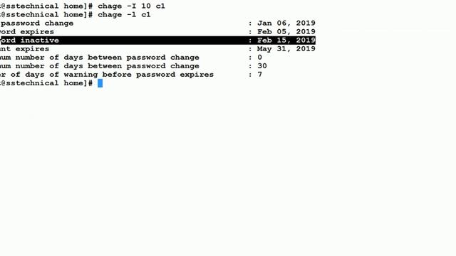 Password Ageing chage Command смотреть онлайн