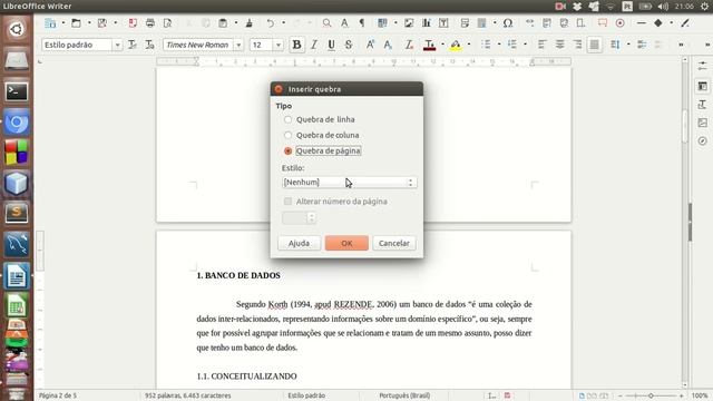 Enumeração de páginas iniciando de determinada página no LibreOffice Writer 5 смотреть онлайн