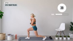 30 MIN LEAN LEGS + ROUND BOOTY with Weights - Lower Body Workout with Dumbbells
