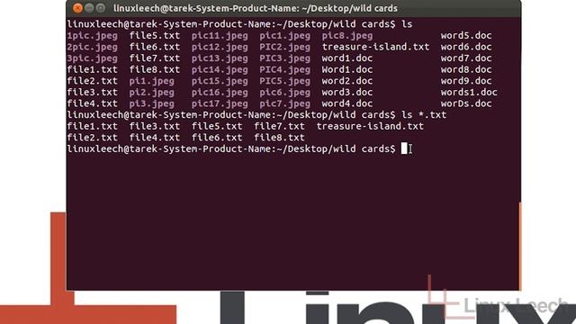BASH Shell commands wildcards ( commands for Linux ) смотреть онлайн