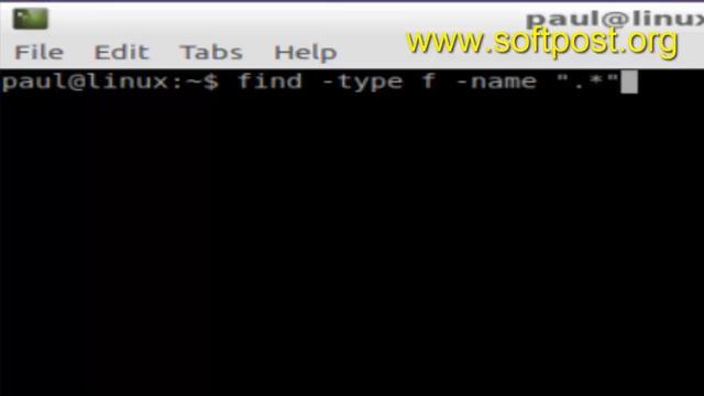 How to find all hidden files using find command in BASH shell terminal смотреть онлайн