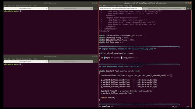 Bluetooth, C and Linux tutorial: Advertise for mesh provisioning смотреть онлайн