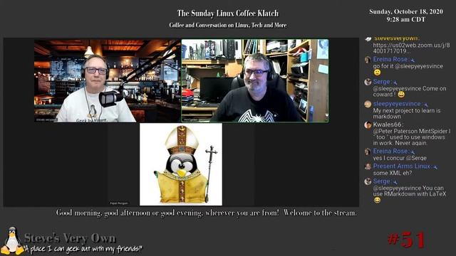 The Sunday Linux Coffee Klatch - Linux, Tech and More - 10/18/2020 смотреть онлайн