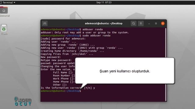 En Kolay Adduser Komutu ile Linux Kullanıcı Ekleme смотреть онлайн
