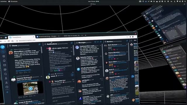 VR Desktop on GNU/Linux with Valve Index and xrdesktop смотреть онлайн