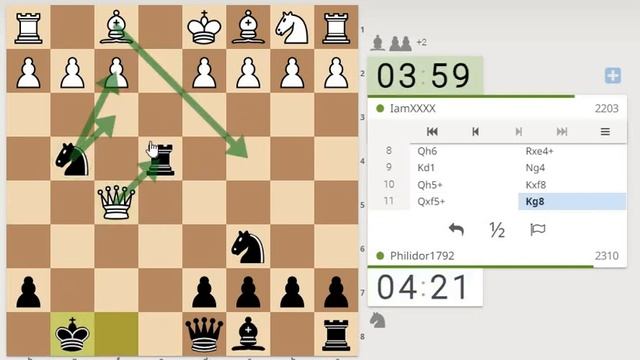 Громим белых в Латышском гамбите, Вариант Фрейзера (Latvian Gambit, Frazer Variation) смотреть онлайн