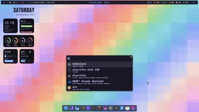 Archlinux, KDE 5.26, Polybar смотреть онлайн