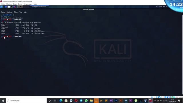 Comment vérifier l'espace du disque virtuel utiliser avec Kali Linux смотреть онлайн