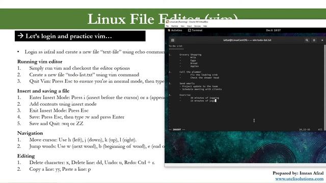 43 - Linux File Editor vim смотреть онлайн