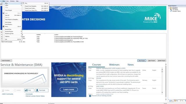 Aquaterra - Export and import to MIKE FLOOD смотреть онлайн