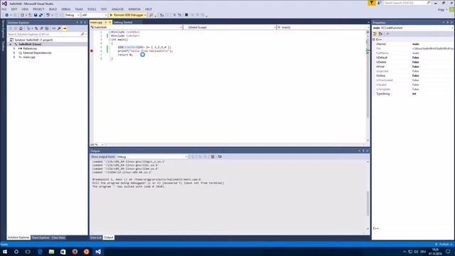 Linux Projekt debuggen mit Visual Studio und dem "Windows subsystem for Linux". [GER] смотреть онлайн