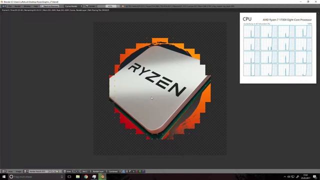 AMD Ryzen Blender Demo | AMD Ryzen 7 1700X (Stock) | Blender 2.78a смотреть онлайн