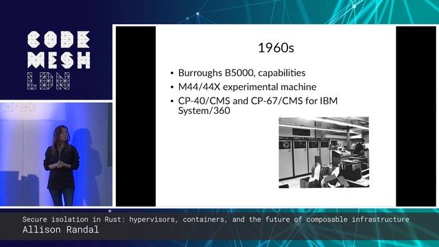 Allison Randal - Secure isolation in Rust | Code Mesh LDN 2018 смотреть онлайн