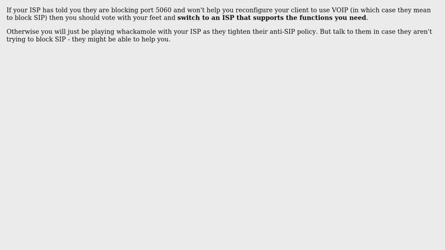 Workaround for blocking SIP port (5060) by ISP (4 Solutions!!) смотреть онлайн