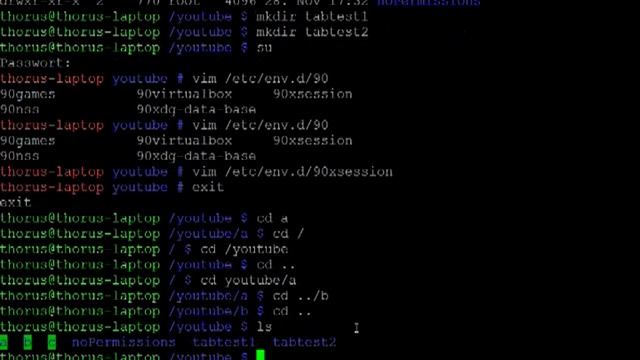 Linux Befehle - cd (ordner wechseln) смотреть онлайн