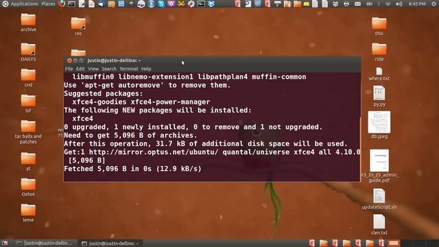 install XFCE on ubuntu 12.10 смотреть онлайн