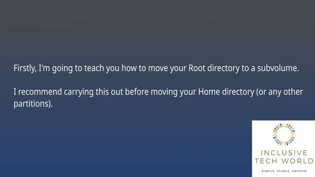 How to Create BTRFS Subvolumes (& How to Move Your Linux Partitions Into Them) | InclusiveTechWorld смотреть онлайн