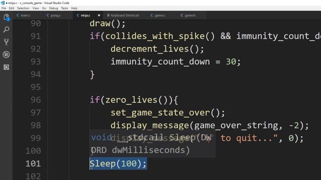 How to Create a Simple Ninja Video Game in C смотреть онлайн