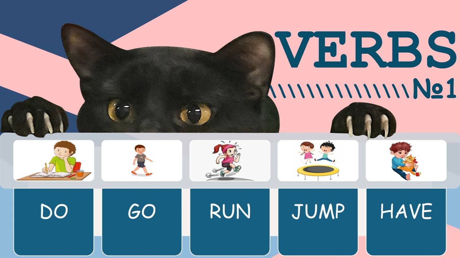 English Verbs №1 (do, Go, Run, Jump, Have)