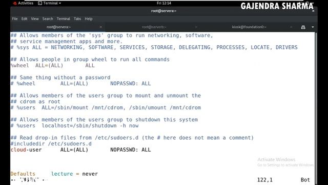 enable sudo access for member of group admin & without entering their password | Gajendra Sharma смотреть онлайн
