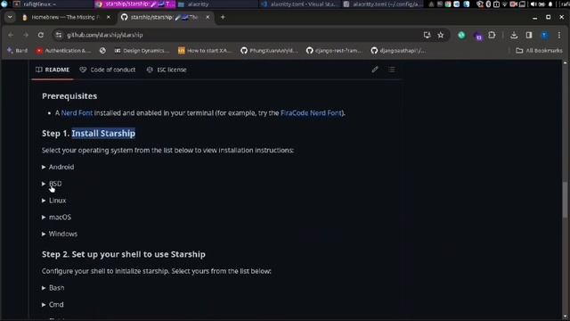 Linux Mint Terminal customization with Alacritty Starship смотреть онлайн