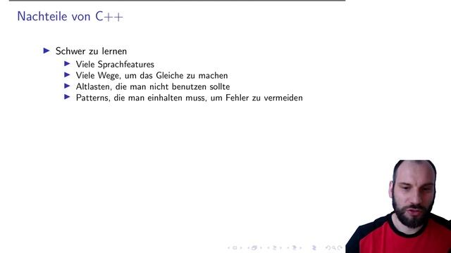 Grundlagen der C++ Programmierung - 01 Intro - Teil 3 C++ vs. Java смотреть онлайн