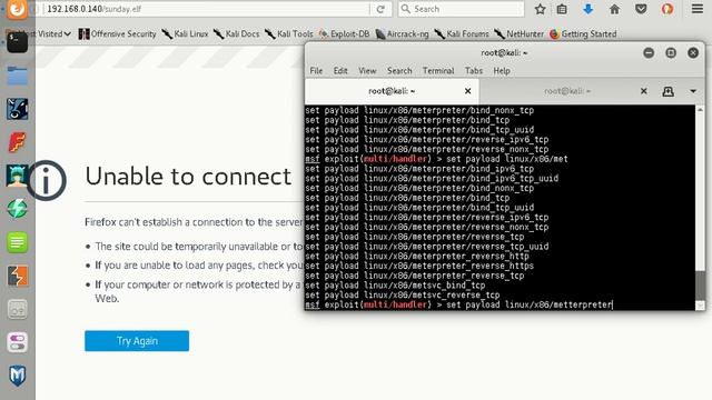 MSFVENOM LINUX ELF смотреть онлайн