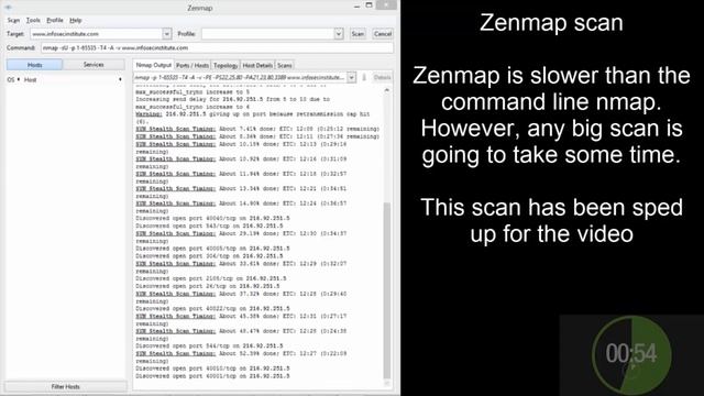 Zenmap Nmap GUI Portscanner - Just the Tip смотреть онлайн