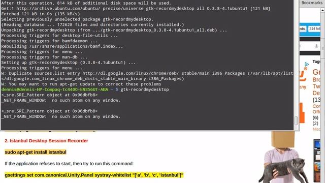 gtk-recordmydesktop screencasting on linux mint 13 ... I want a CL script that is more dependable смотреть онлайн