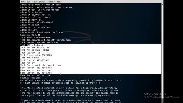19 - الحلقة التاسعة عشر - Kali linux for web pen-tester - whois смотреть онлайн