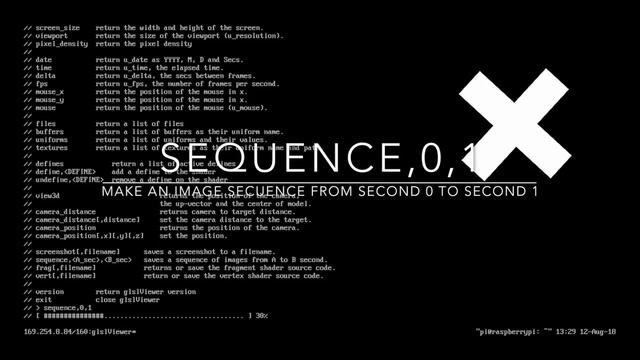 GlslViewer: How to make an image sequence of a shader on a RaspberryPi? смотреть онлайн