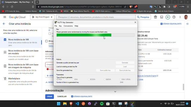 Google Cloud+Ubuntu+Putty SSH Como criar uma instância Ubuntu 22.04 смотреть онлайн