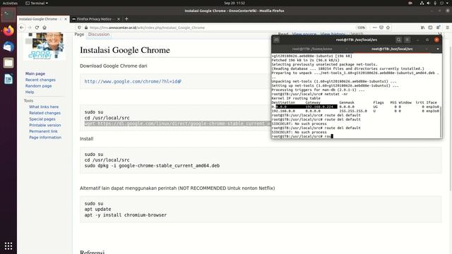 20200920 UBUNTU 20.04 instalasi chrome browser смотреть онлайн