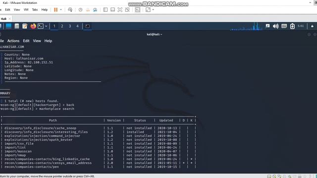 Web Reconnaissance Framework Recon-Ng (Cybersecurity) | TalhaNisar Official | смотреть онлайн