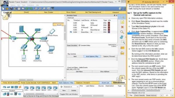 10.3.1.2 Packet Tracer - Explore a Network