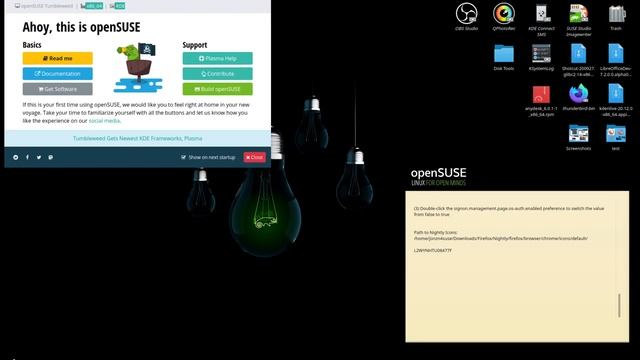 Plasma Lag openSUSE Tumbleweed 20210222 смотреть онлайн