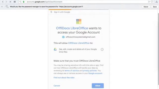 Integration Offidocs Libreoffice and Google Drive смотреть онлайн